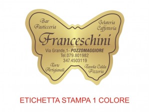 Etichette adesive per pasticcerie, bar, panetterie e gelaterie (mm 45x34)  (cod.12/I )